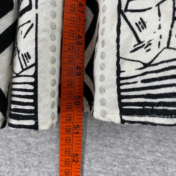 Coldwater Creek Dress Womens 16 Plus Black White Geometric Skirt Short Sleeve - Picture 8 of 10